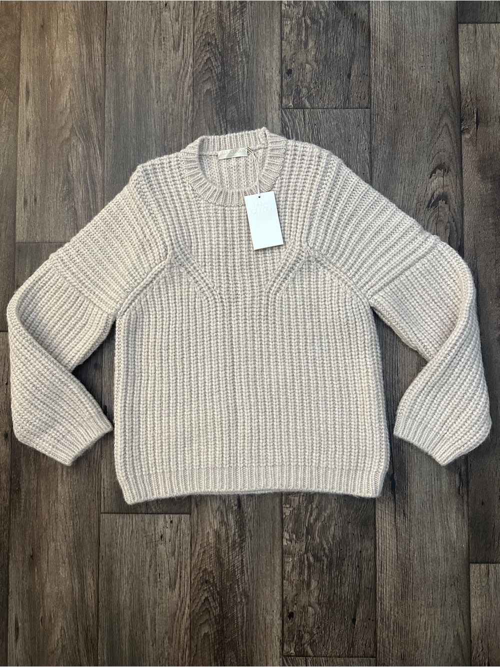 Ulla Johnson Kitty Pullover 70% Baby Alpaca Sweater Women’s Size M Creme